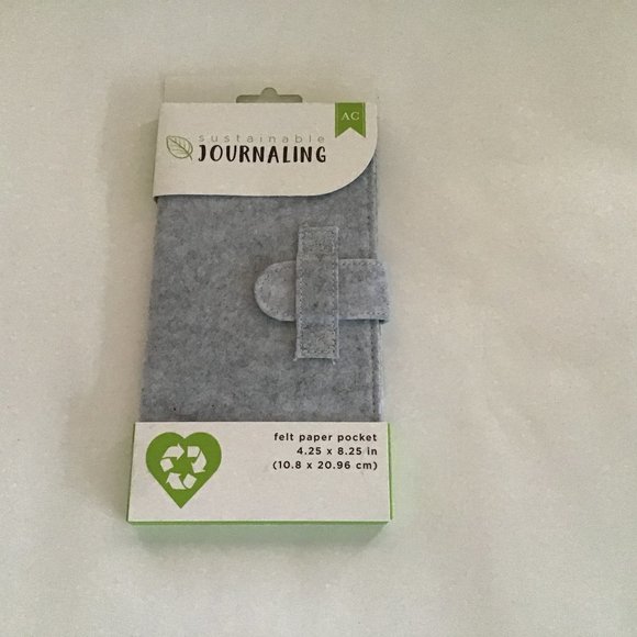 🐉2/$20 NWT American Crafts Sustainable journal, grey - Picture 1 of 2